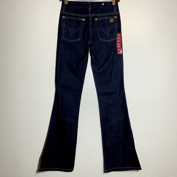 Joe's Muse Jeans Bootcut Cotton Low Rise Stitching Detail Dark Wash 24R NWT - Picture 7 of 7